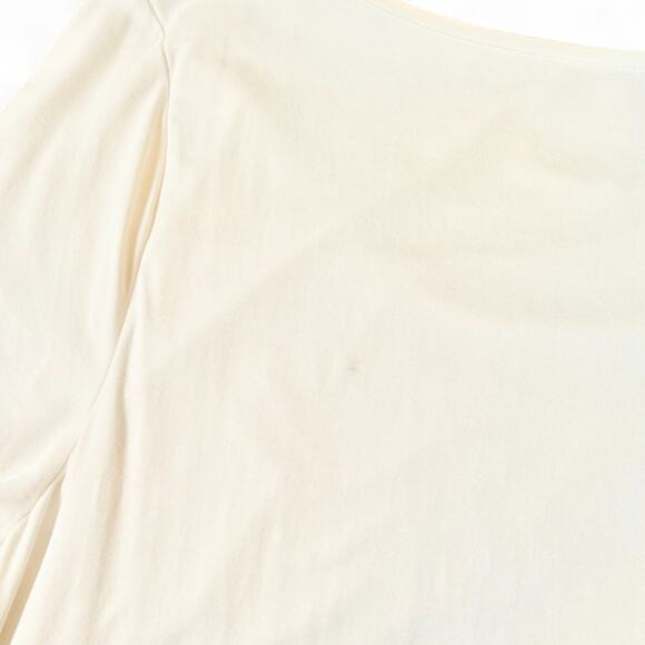 Lysse Off White Shirred Short Sleeve Modal Slimming Shapewear Base Layer Top 1X - Picture 9 of 9